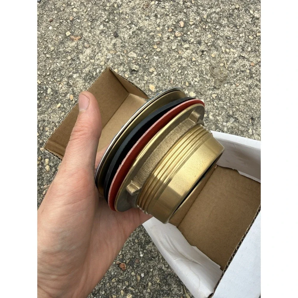 AB&A  ABA6520 Brass shower drain no caulk 2